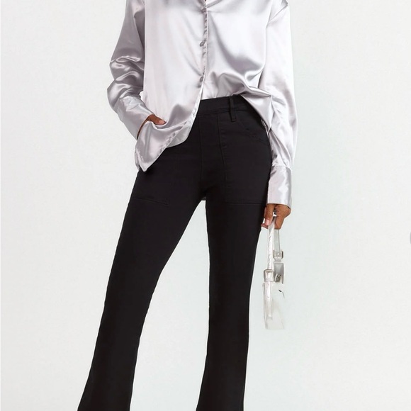 New York & Company Silver Button Down Blouse - Picture 3 of 3